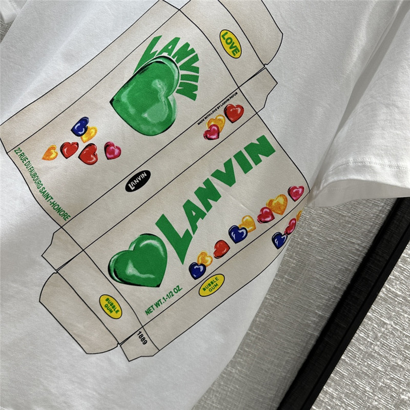 LANVIN printed T-shirt replica d&g clothing