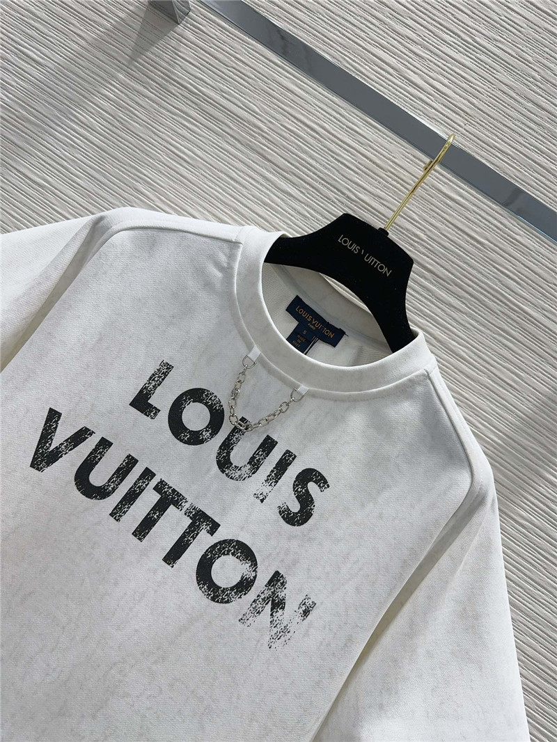l0vis Vvtt0n white letter print t-shirt sets