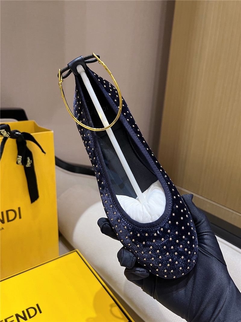 F**di polka dot ballet flats