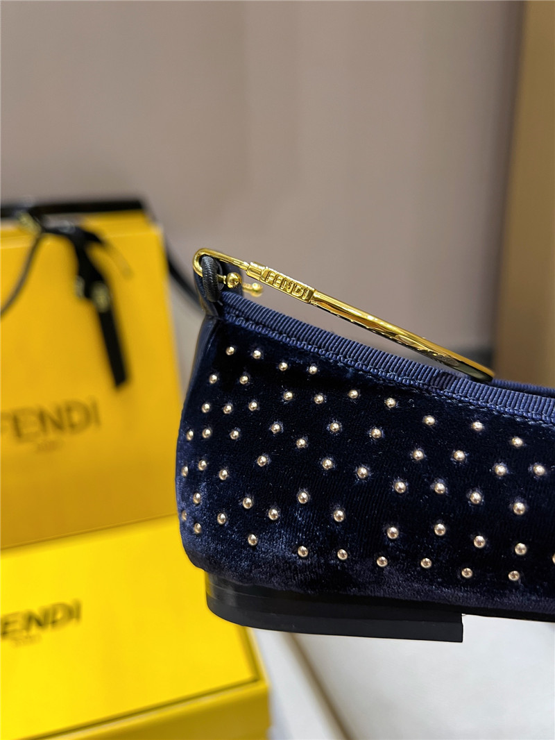 F**di polka dot ballet flats
