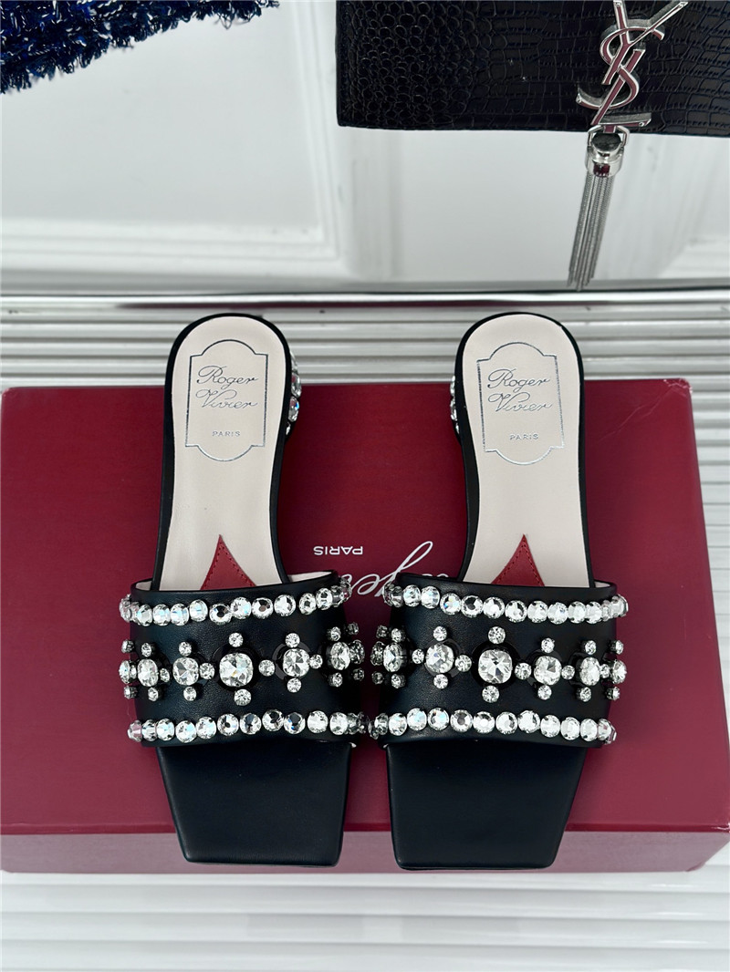 roger u1u1er leather disco 25 mules