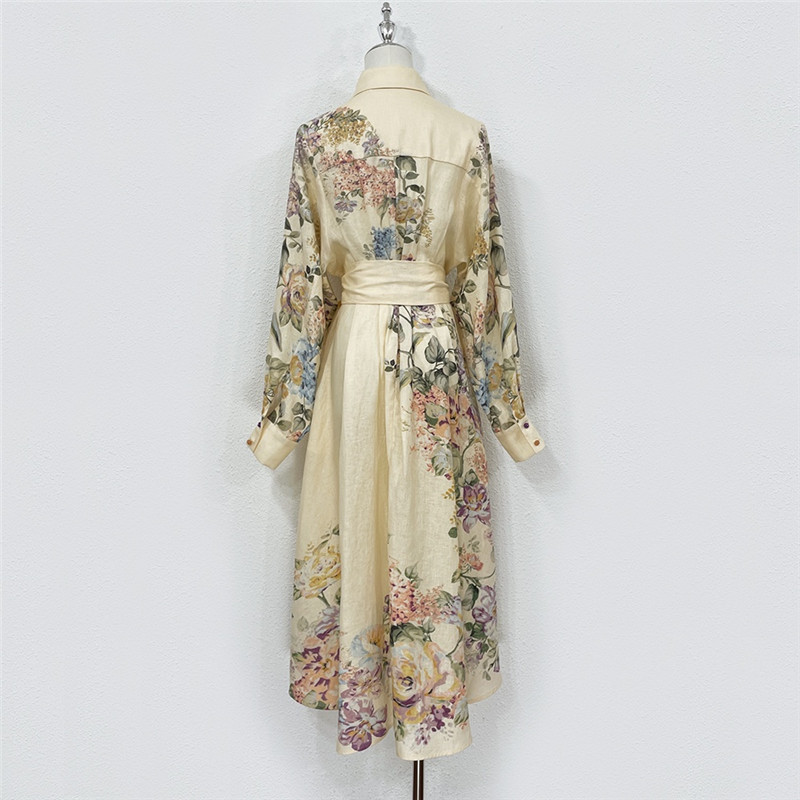 zimm printed colorful button up dress replica clothing sites