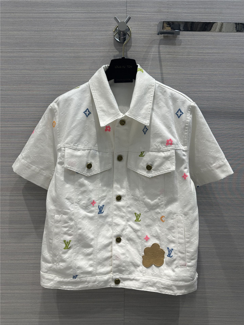 l0vis Vvtt0n lv denim short sleeve jacket replica clothes