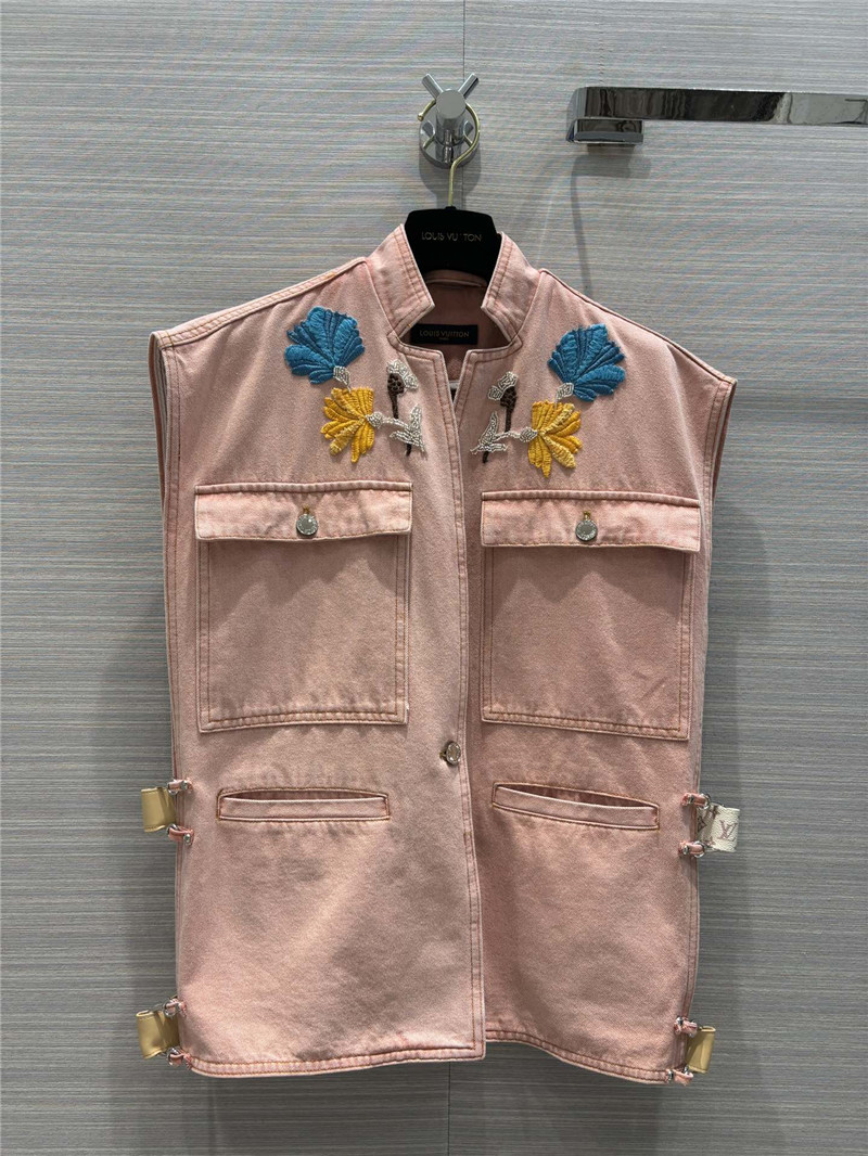 l0vis Vvtt0n lv denim work vest jacket replica d&g clothing