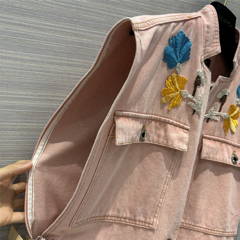 l0vis Vvtt0n lv denim work vest jacket replica d&g clothing