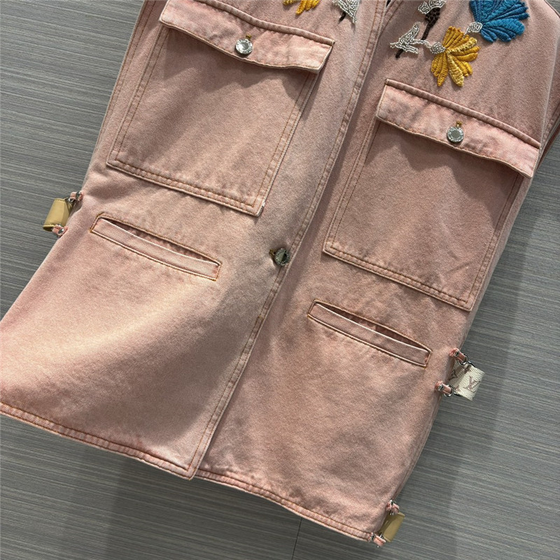 l0vis Vvtt0n lv denim work vest jacket replica d&g clothing