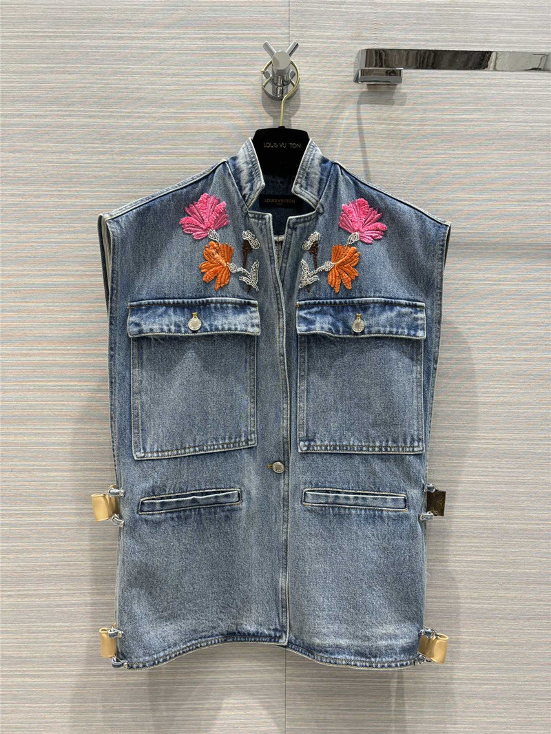 l0vis Vvtt0n lv denim work vest jacket replica d&g clothing