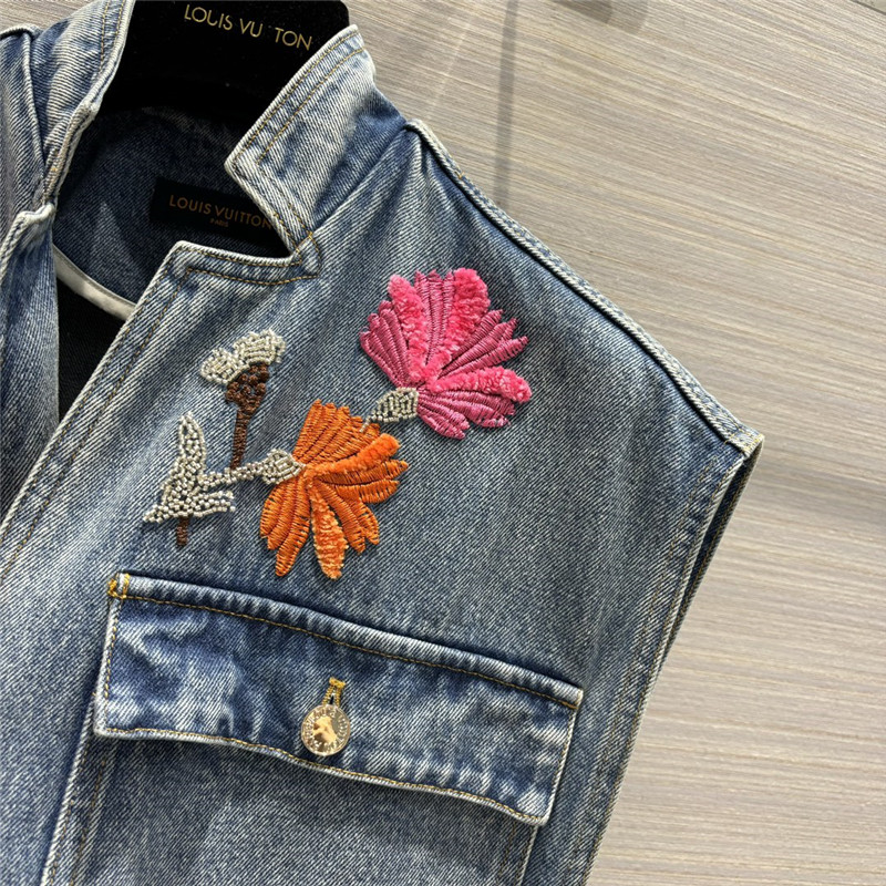 l0vis Vvtt0n lv denim work vest jacket replica d&g clothing