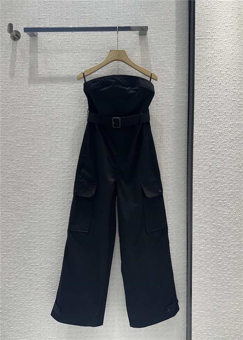 Y51 workwear style tube top jumpsuit replica clothing