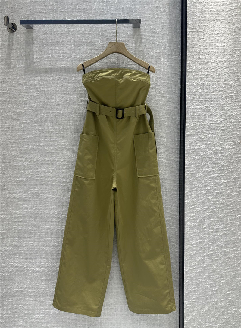 Y51 workwear style tube top jumpsuit replica clothing