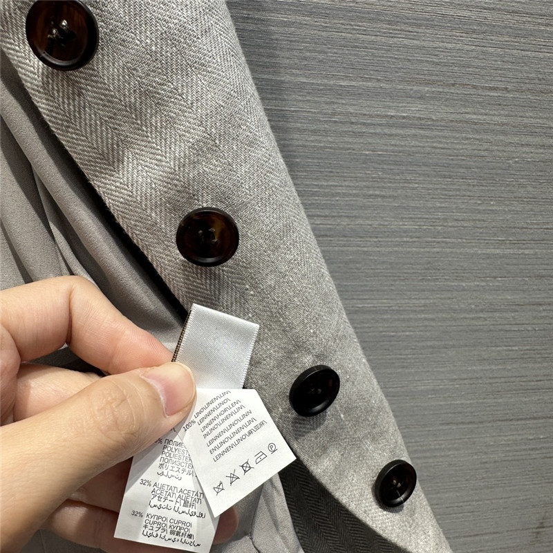 BC herringbone cotton and linen suit vest replicas clothes