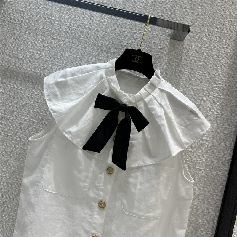 Ch**el lace shawl sleeveless shirt replica d&g clothing