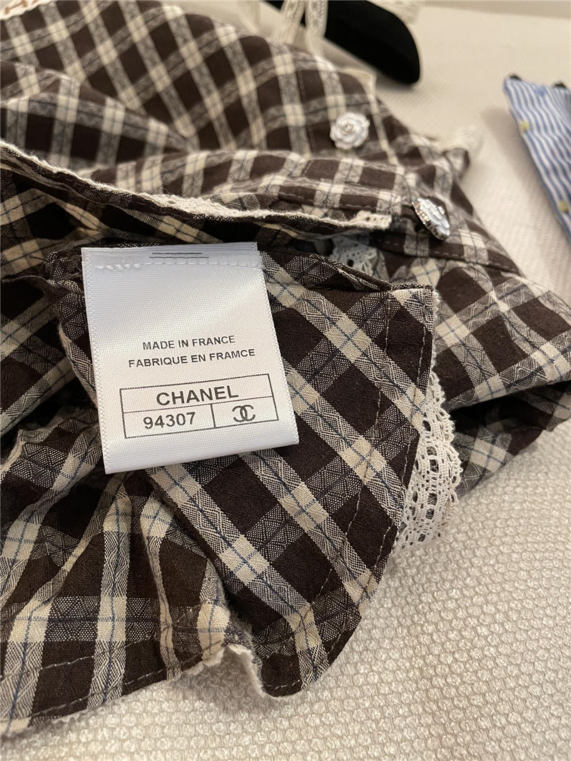 Ch**el new plaid camisole replica clothes