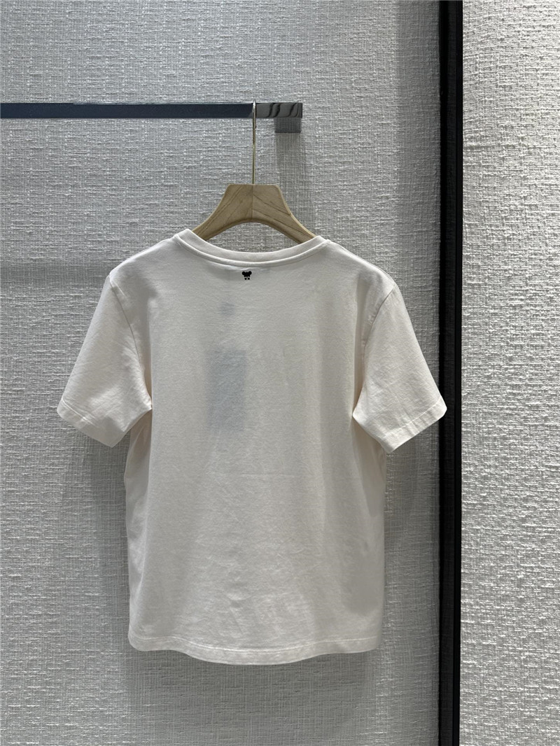 Vanitoo embroidered butterfly cotton T-shirt replicas clothes