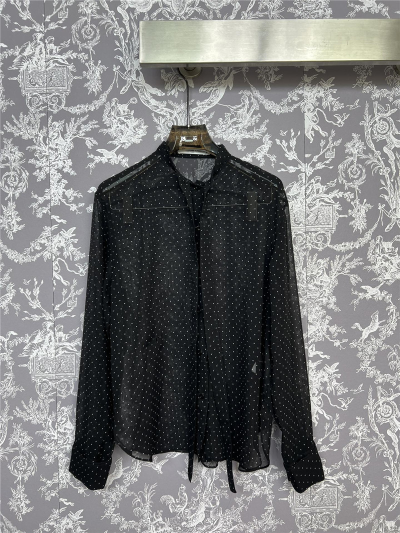 D10r silk polka dot shirt replica clothes