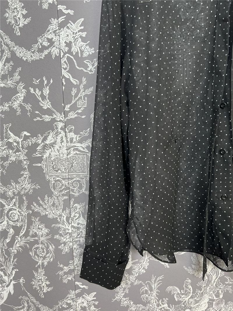 D10r silk polka dot shirt replica clothes