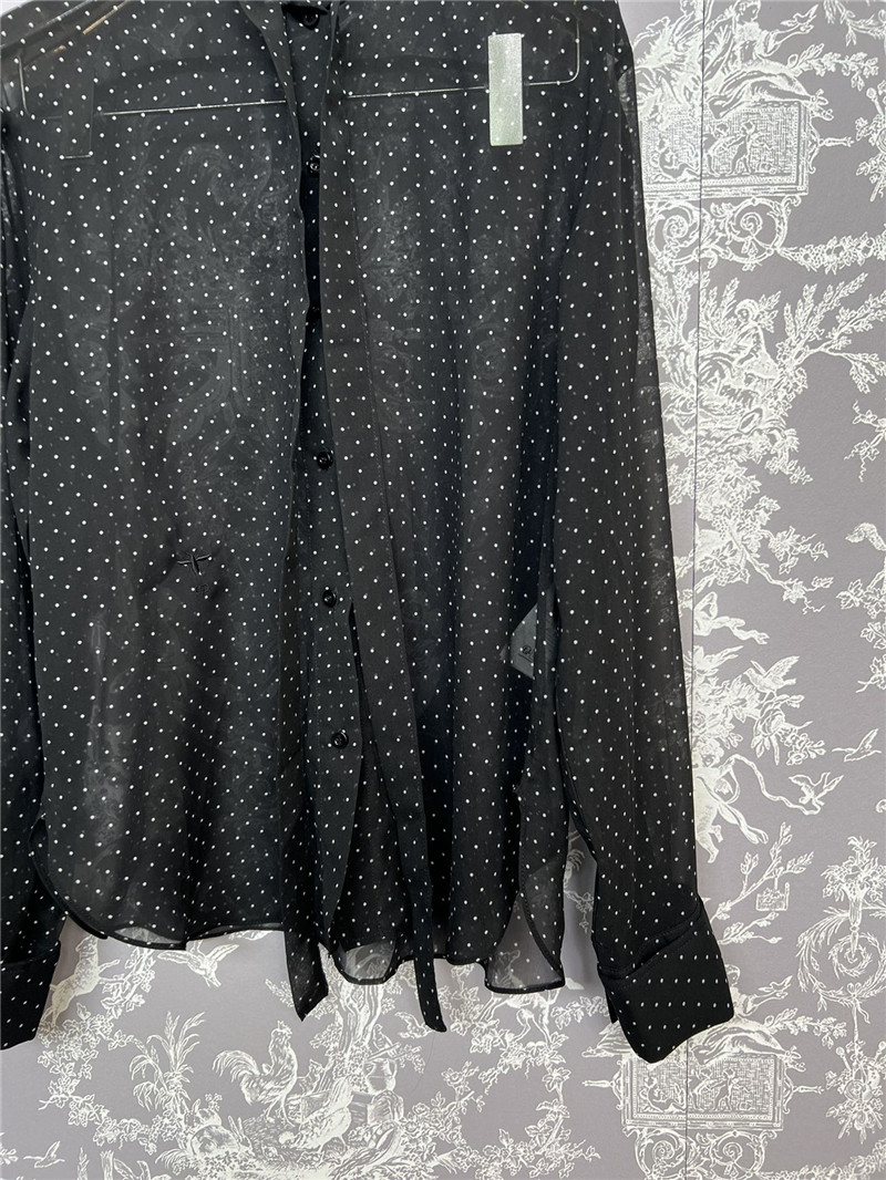 D10r silk polka dot shirt replica clothes