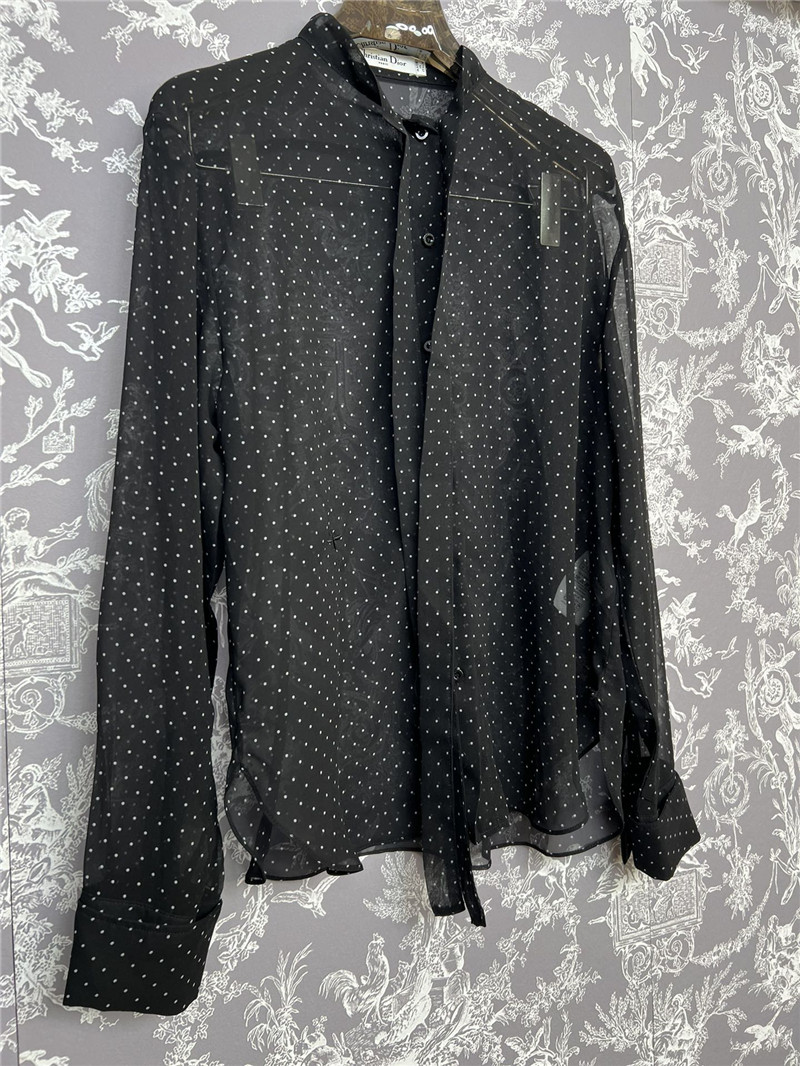 D10r silk polka dot shirt replica clothes