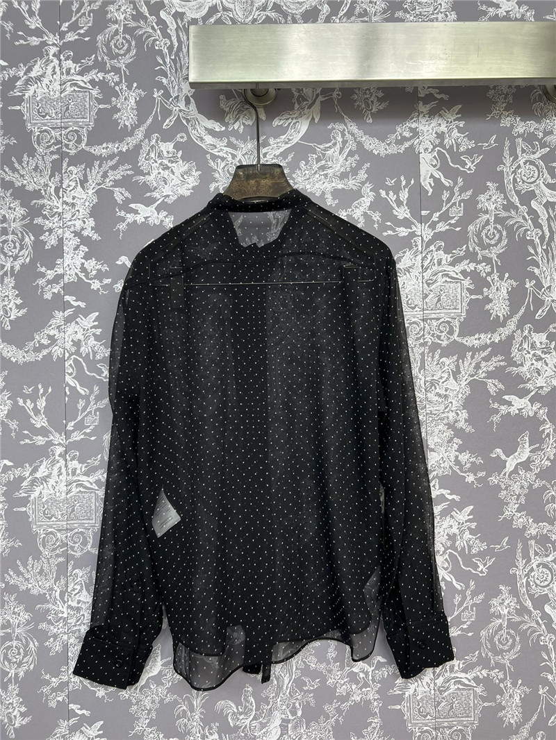 D10r silk polka dot shirt replica clothes
