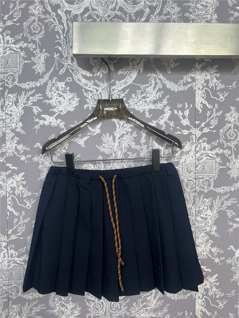 M1um1u new pleated drawstring skirt replicas clothes