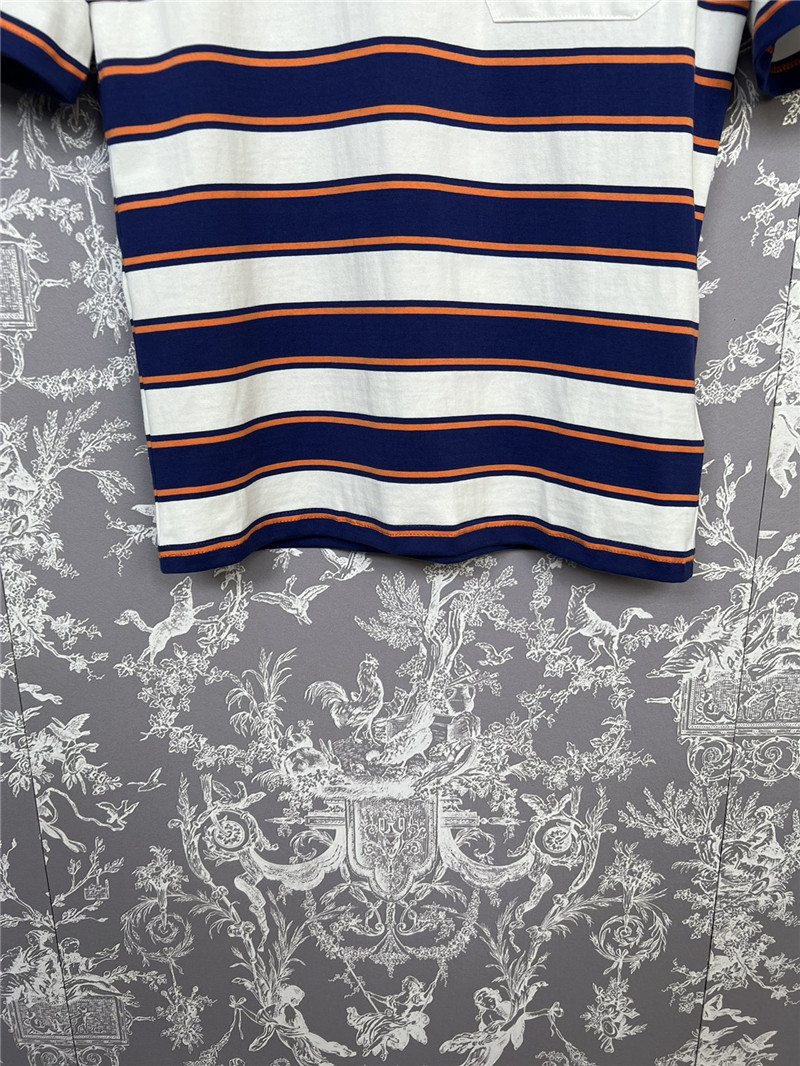 M1um1u new striped short-sleeved t-shirt replica clothing sites
