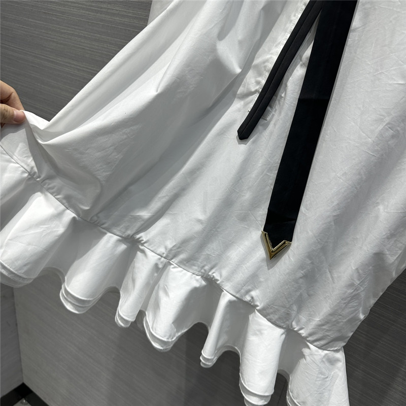 Va1e*ntin0 ruffle lace shirt dress replica clothes