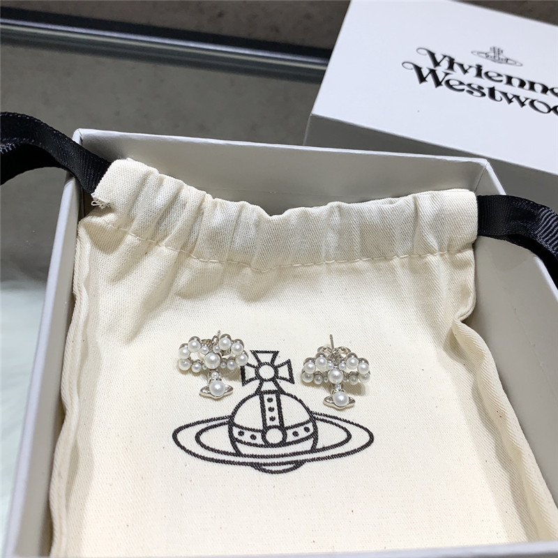 u1u1enne westwood bow saturn stud earrings