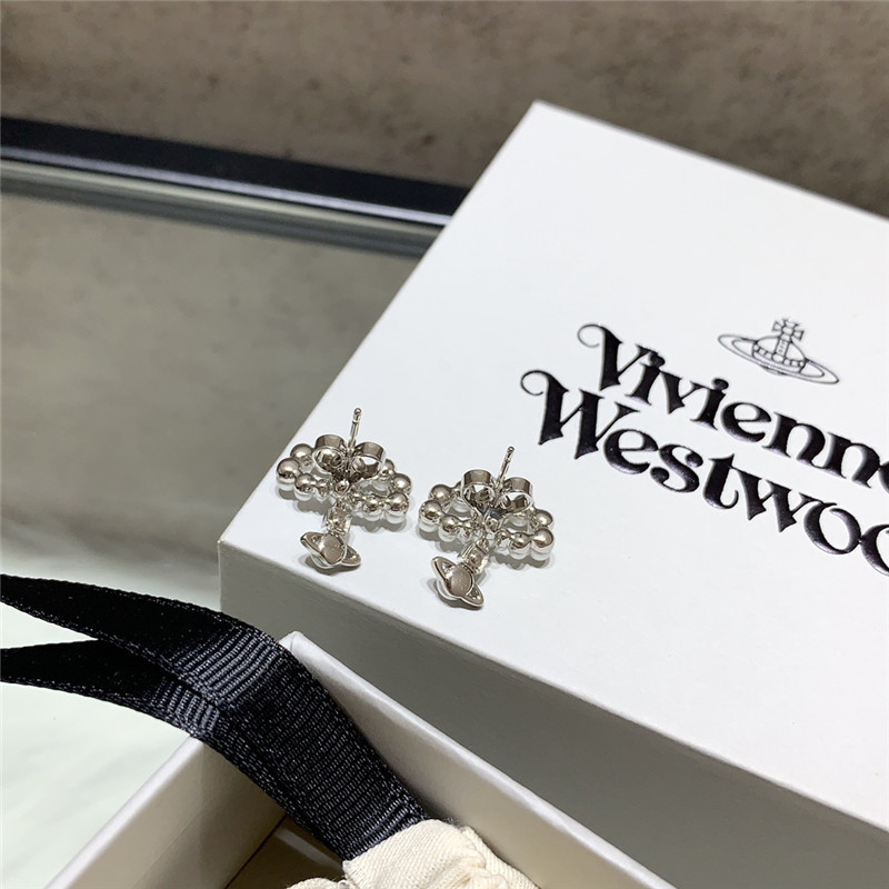 u1u1enne westwood bow saturn stud earrings