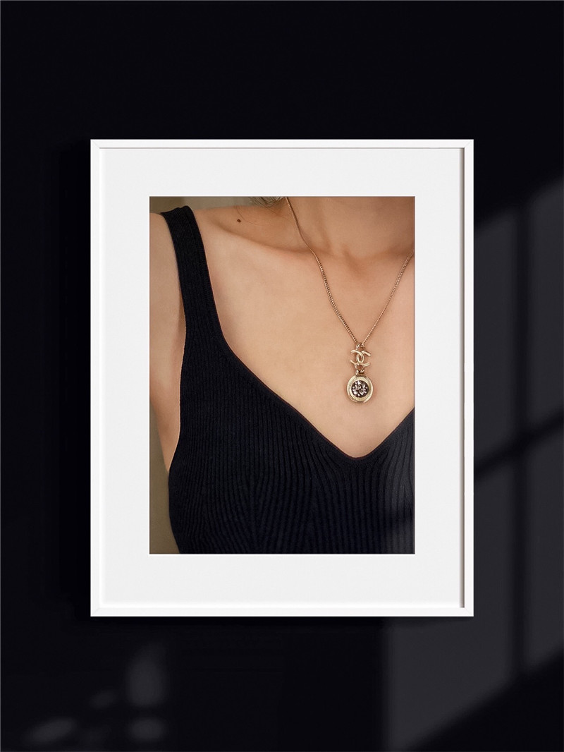 Ch**el double c necklace