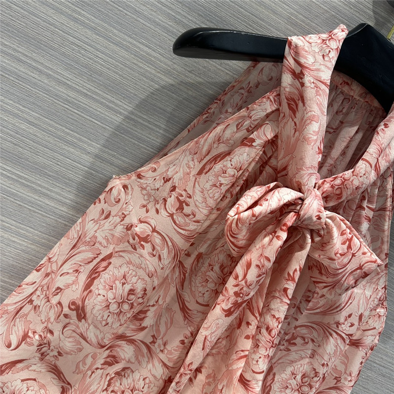 Versace positioning printed silk shirt replica designer clothes