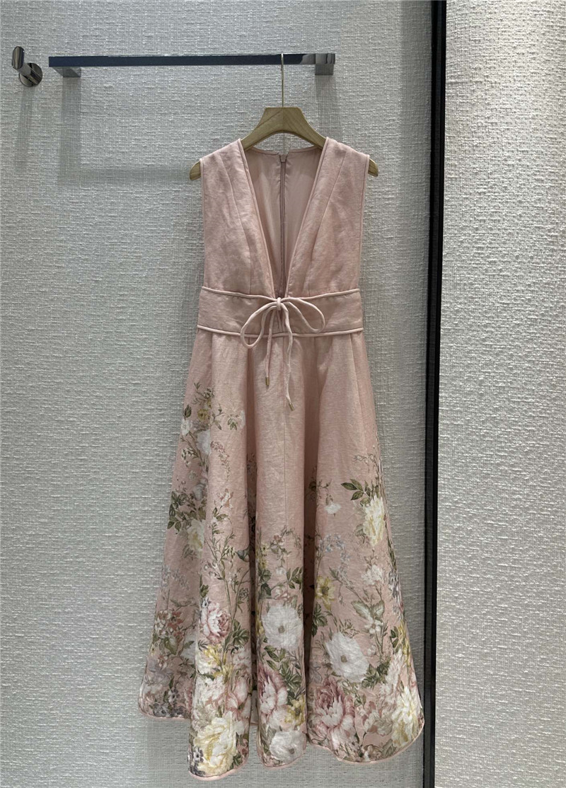 ZIMM deep V-neck sleeveless dress replica d&g clothing