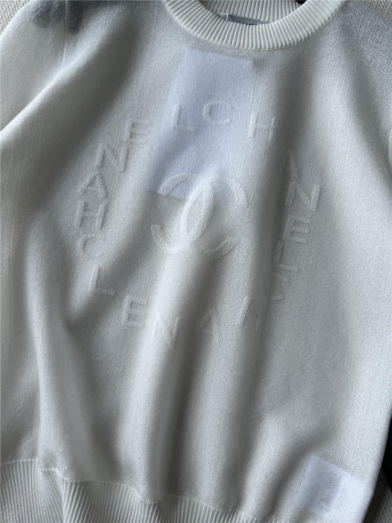 Ch**el dark jacquard logo top cheap replica designer clothes