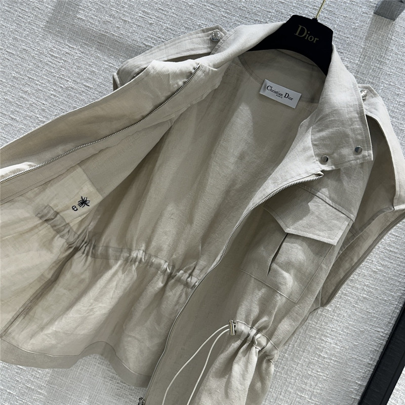 D10r work style stand collar vest jacket replica d&g clothing