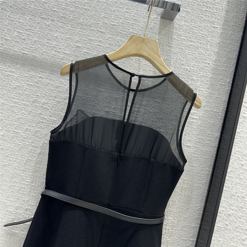 D10r tulle stitching lace sleeveless long dress replica clothing