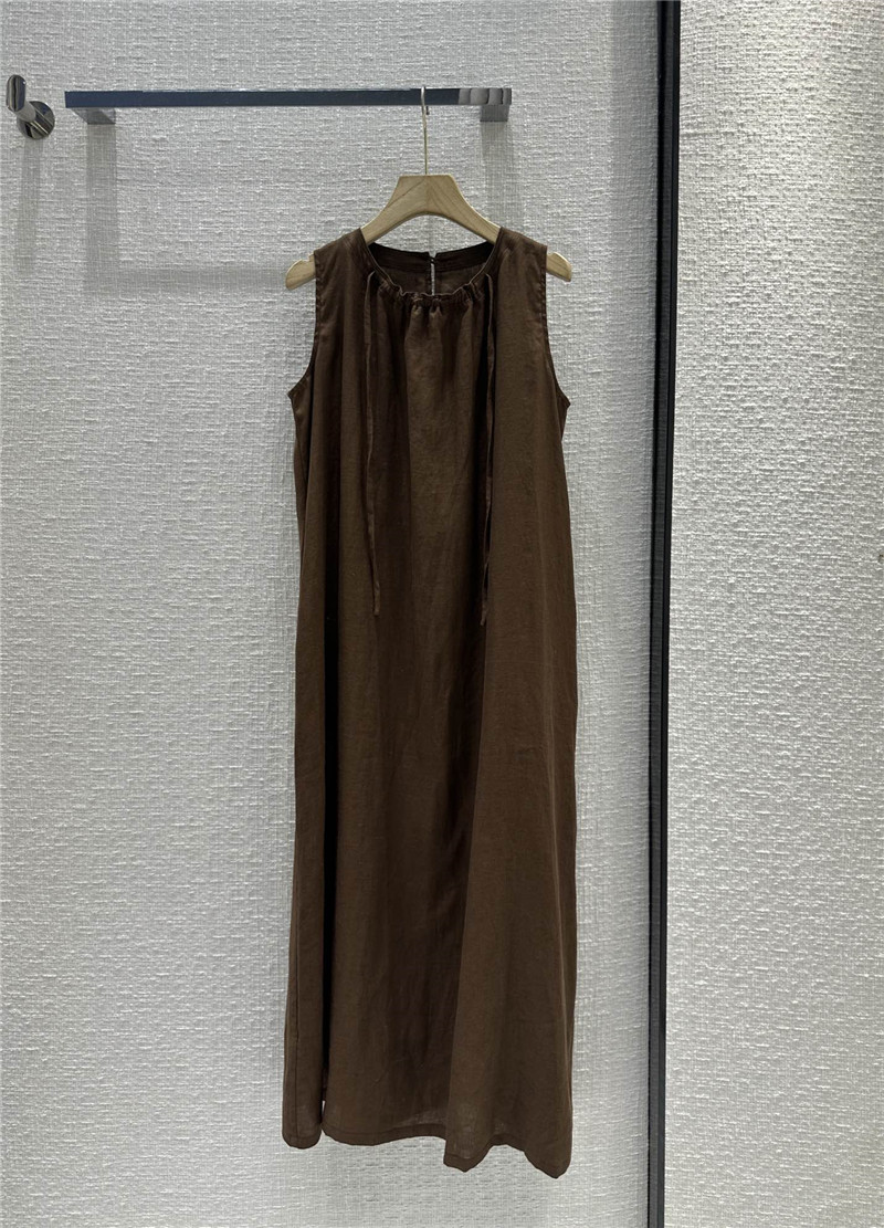 The R0w round neck striped vest dress replica d&g clothing
