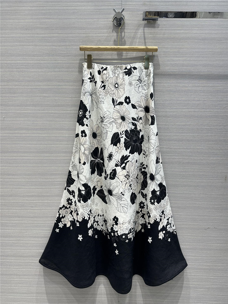 zimm linen cotton A-line long skirt replica clothing sites