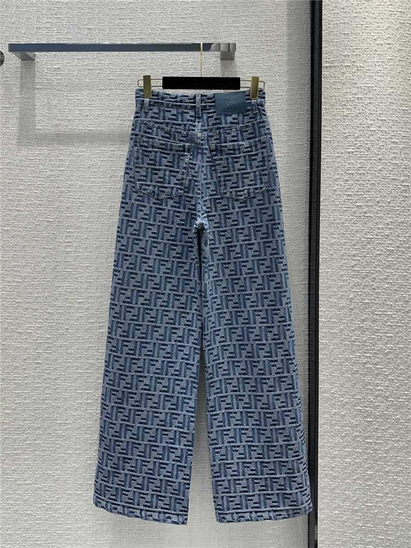 F**di straight wide-leg pants replica clothes