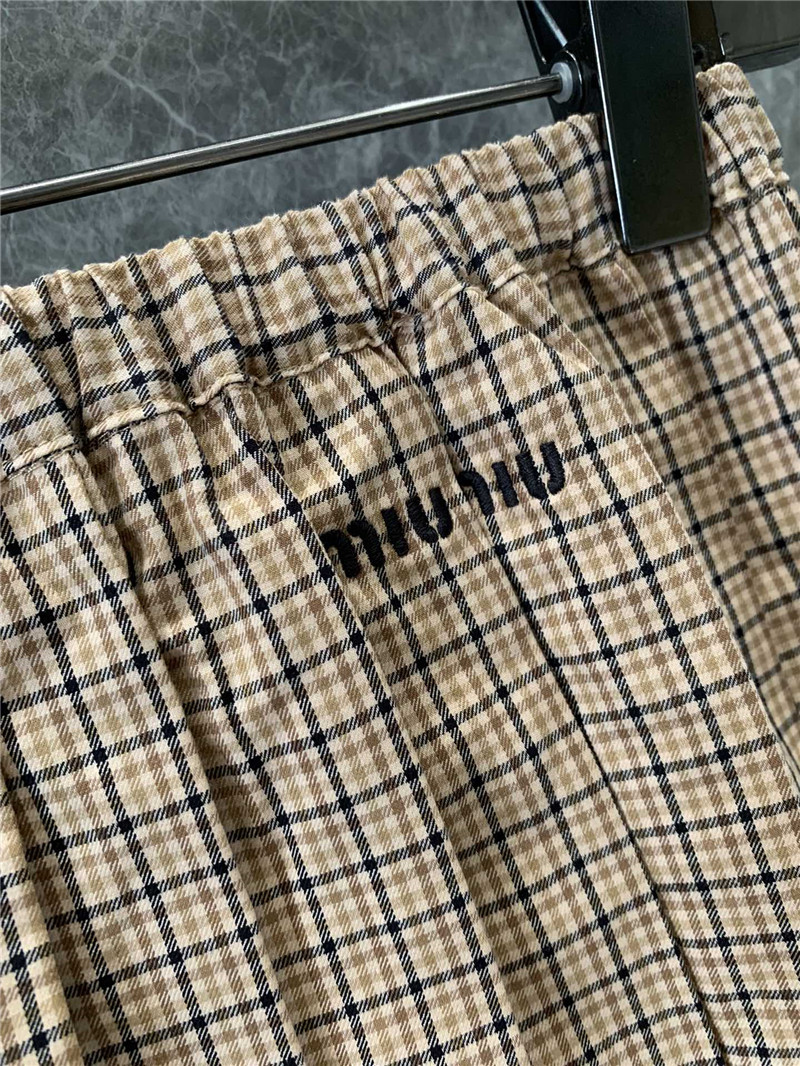 M1um1u plaid pleated skirt replica d&g clothing