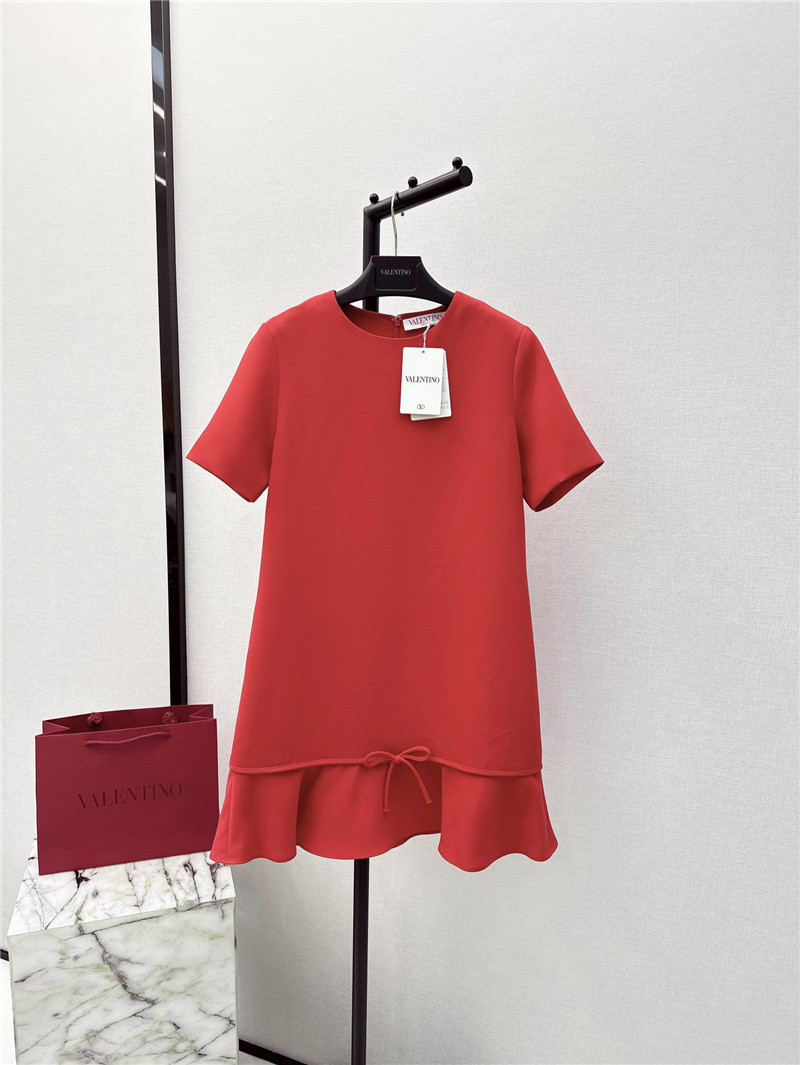 Va1e*ntin0 ruffled fishtail dress replica d&g clothing