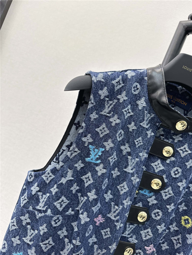 l0vis Vvtt0n lv denim vest dress replica clothes