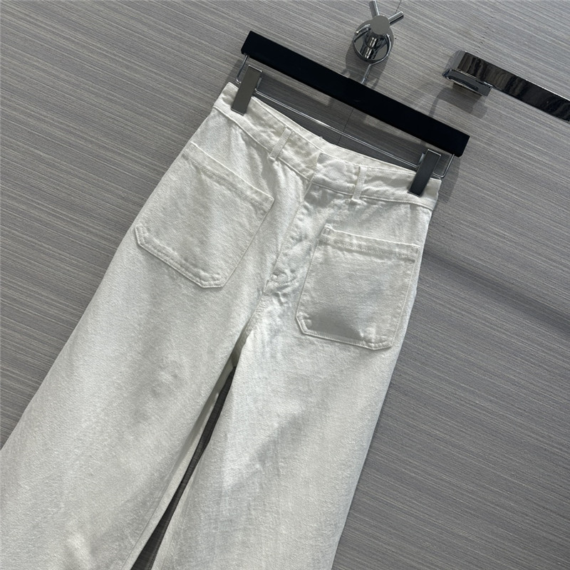 D10r straight white jeans replica d&g clothing