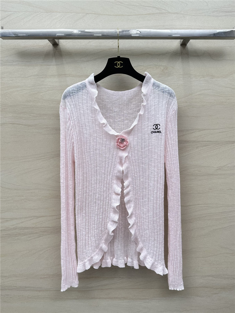 Ch**el knitted cardigan + vest set replica clothes