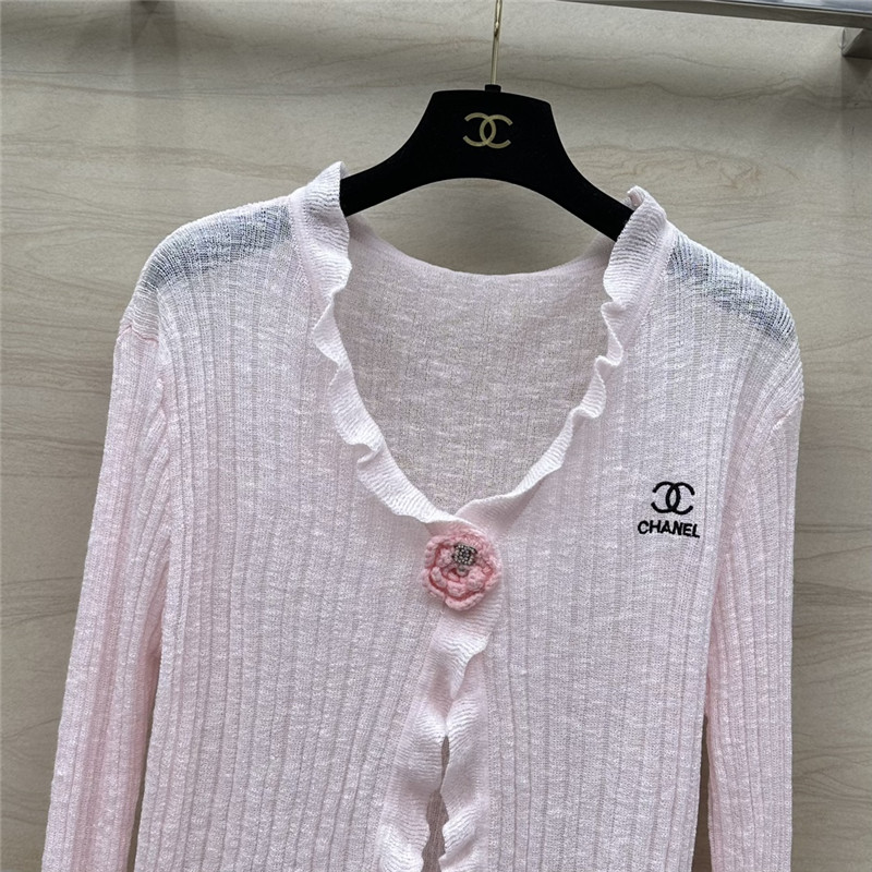 Ch**el knitted cardigan + vest set replica clothes