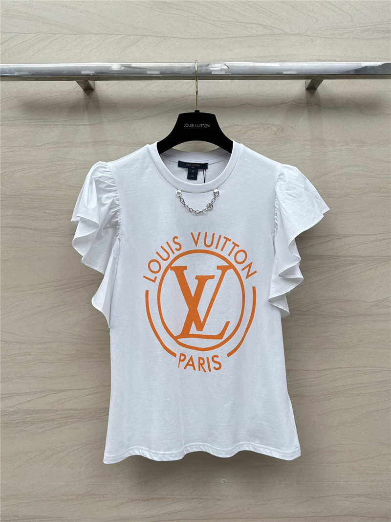 l0vis Vvtt0n women flocked lv t-shirt