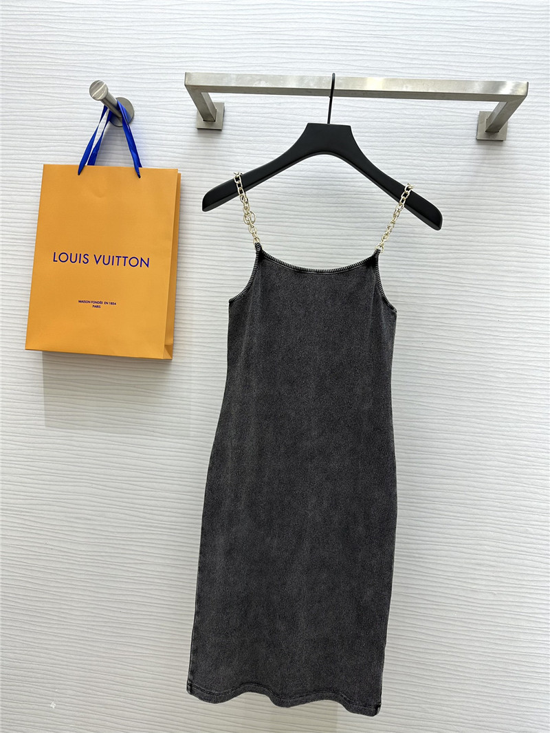 l0vis Vvtt0n lv distressed suspender skirt replicas clothes