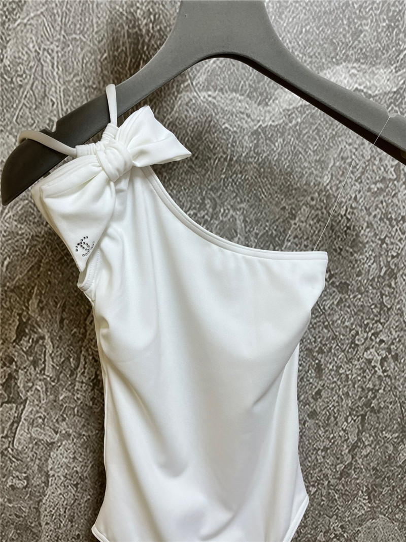 Ch**el one-shoulder swimsuit replica designer clothes