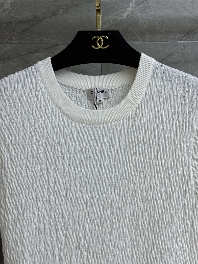 Ch**el ruffled knitted skirt replica clothes
