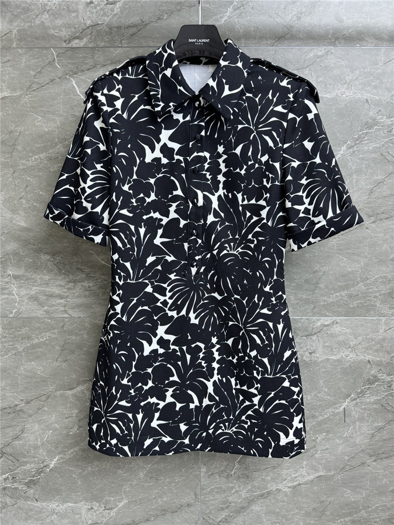 Y51 black and white print dress replica designer clothing websites