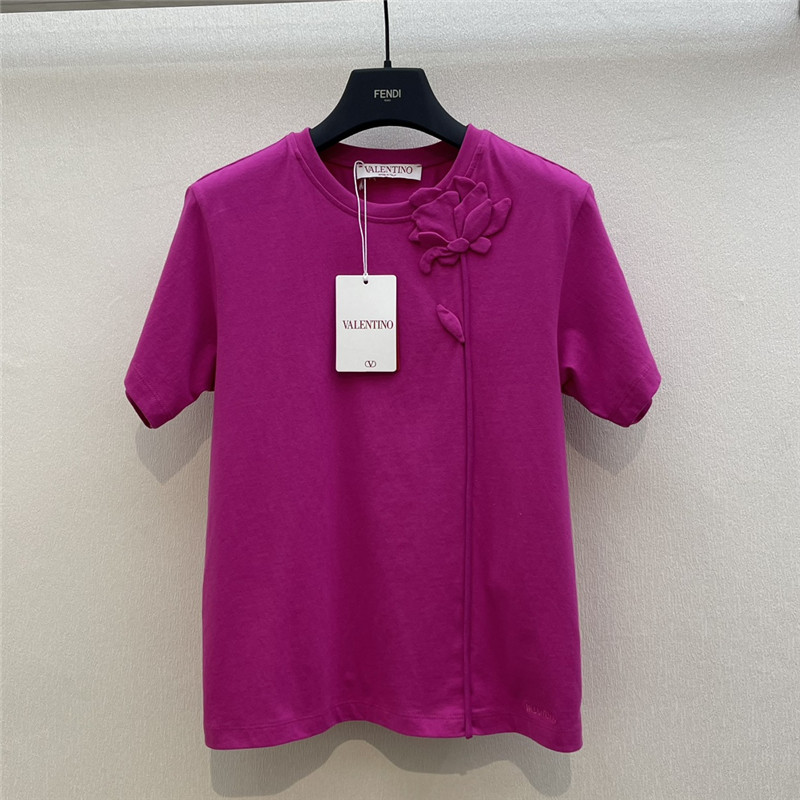 Va1e*ntin0 cotton t-shirt replica designer clothes