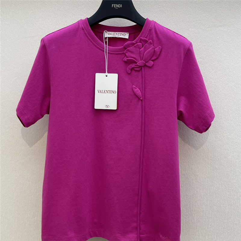 Va1e*ntin0 cotton t-shirt replica designer clothes